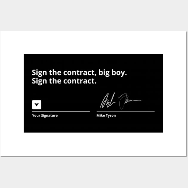 Sign The Contract Big Boy Wall Art by Surrealart